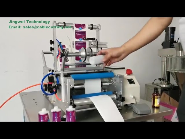 Semi-Automatic Round Bottle Labeling Machine
