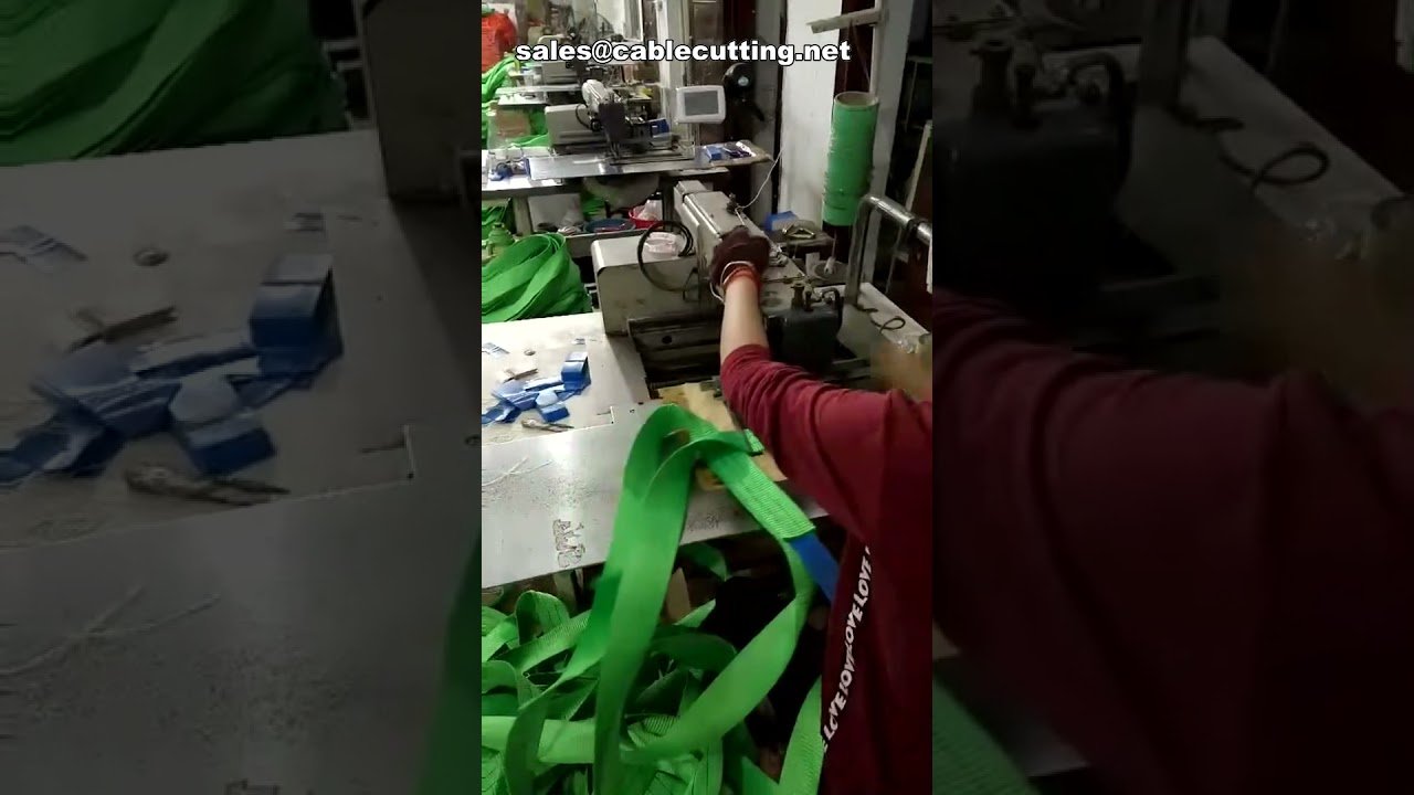 Heavy-Duty Webbing Safety Belt Sling Automatic Programmable Pattern Sewing Machine