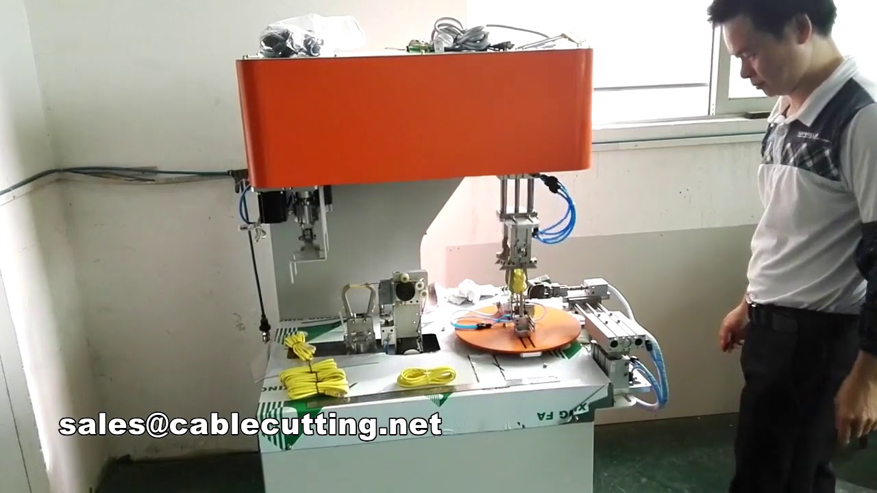 Automatic Cable Coiling and Tying Machine for Industrial Automation