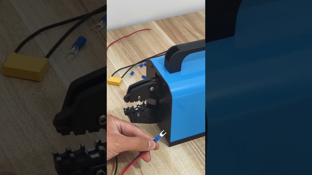 16M Pneumatic Terminal Crimping Machine, Vertical Crimping for Easy Use