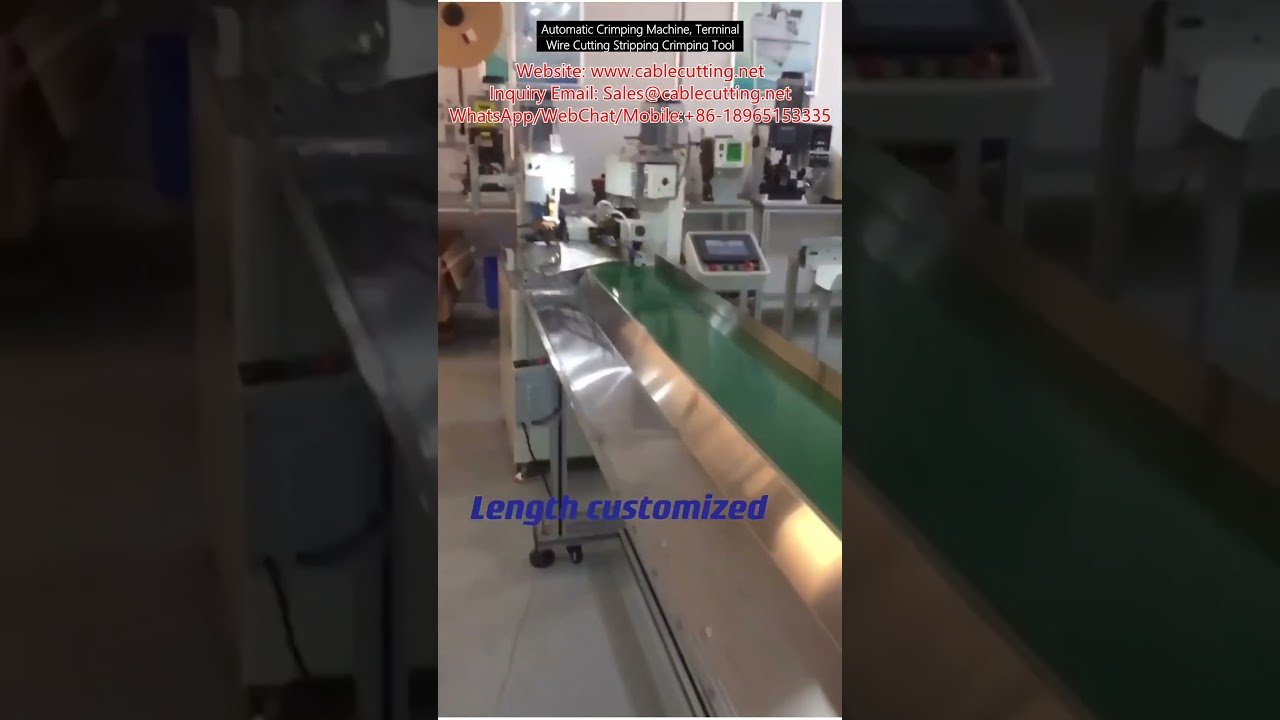 Automatic Crimping Machine for Terminal Wire Cutting, Stripping, and Crimping