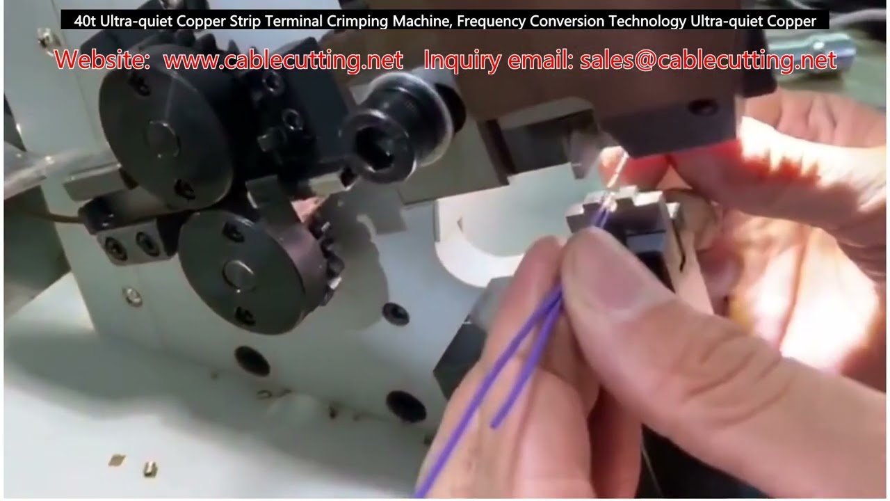 40-T Ultra-Quiet Copper Strip Terminal Crimping Machine with Frequency Conversion Technology