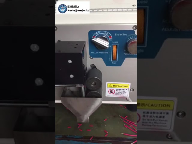 ST-802 Flat Wire 2-Pin Stripping Machine, Touch Screen, 220V Cable Cutting and Stripping