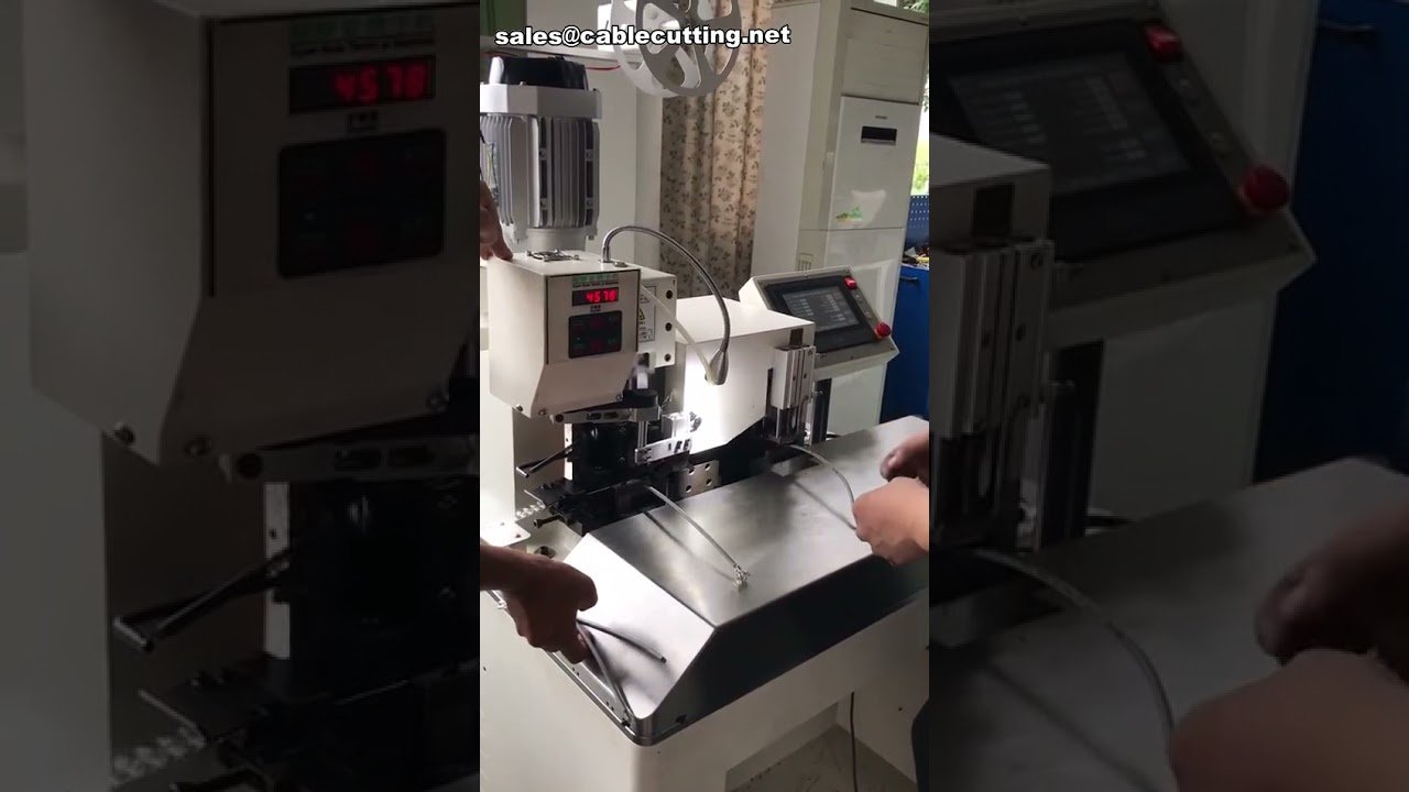 Multi-Core Sheath Wire Stripping and Terminal Crimping Machine