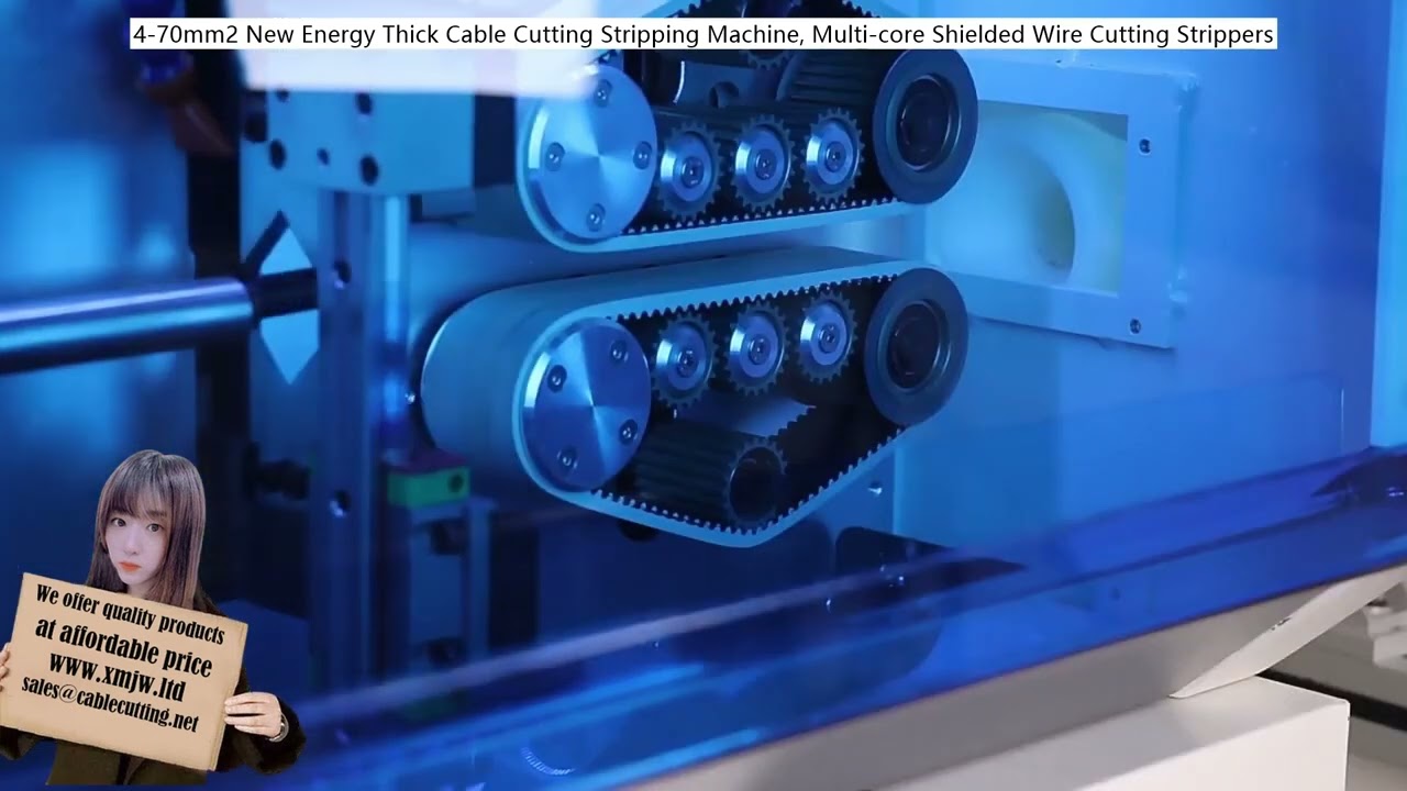 4-70mm² New Energy Thick Cable Cutting Stripping Machine, Multi-core Shielded Wire Stripper