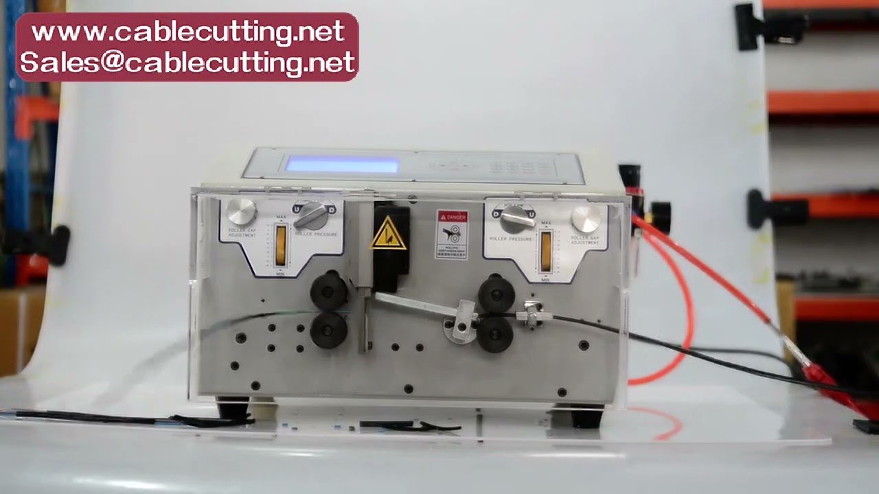 Peeling Crimping Machine for 0-1-4-5mm2 AWG-10 AWG-28 Cutter Stripper 4 Wheels Wire Stripping