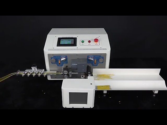 New 0.1-6mm² Cable Touch Screen Wire Stripping and Twisting Machine 806-N Double Wire Lines Automatic