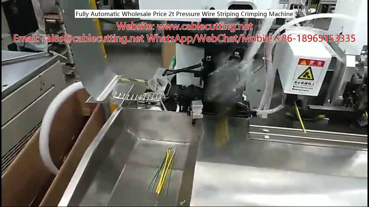 Fully Automatic 2-Ton Pressure Wire Stripping and Crimping Machine