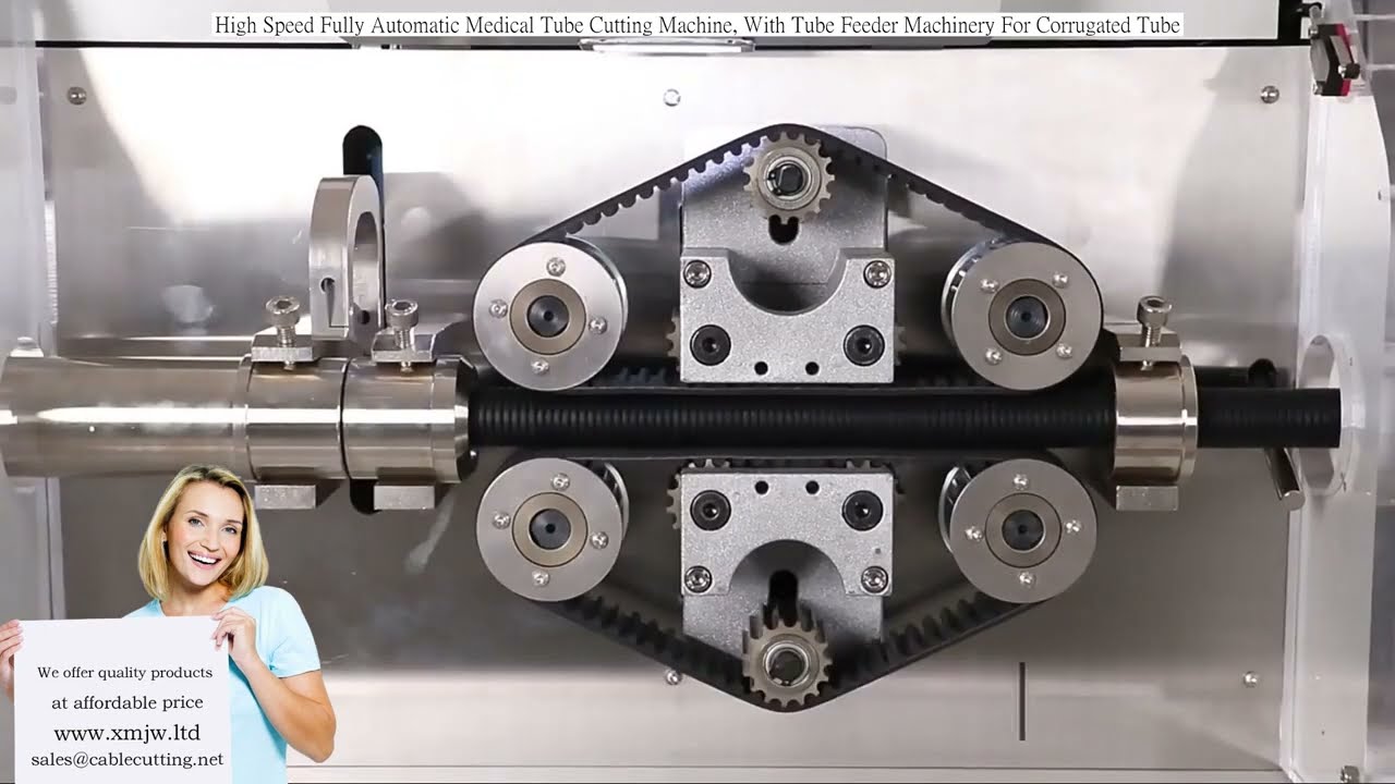 High-Speed Fully Automatic Medical Tube Cutting Machine with Tube Feeder