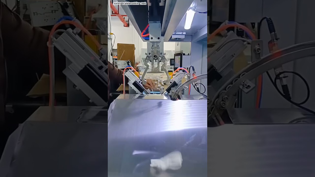 Automatic Silicone Ring Inserting and Cable Tying Machine, 63cm Length Demo