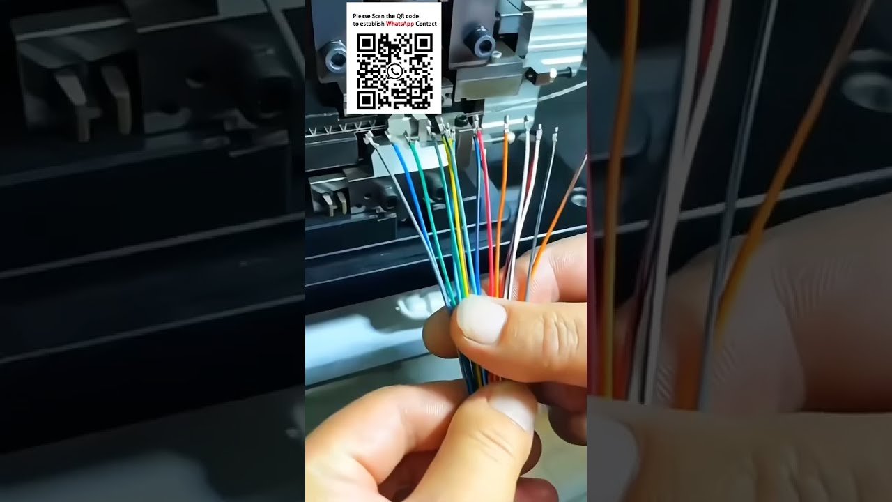 Automatic Wire Stripping and Crimping Machine with Pressure Monitoring | #Smart-Manu