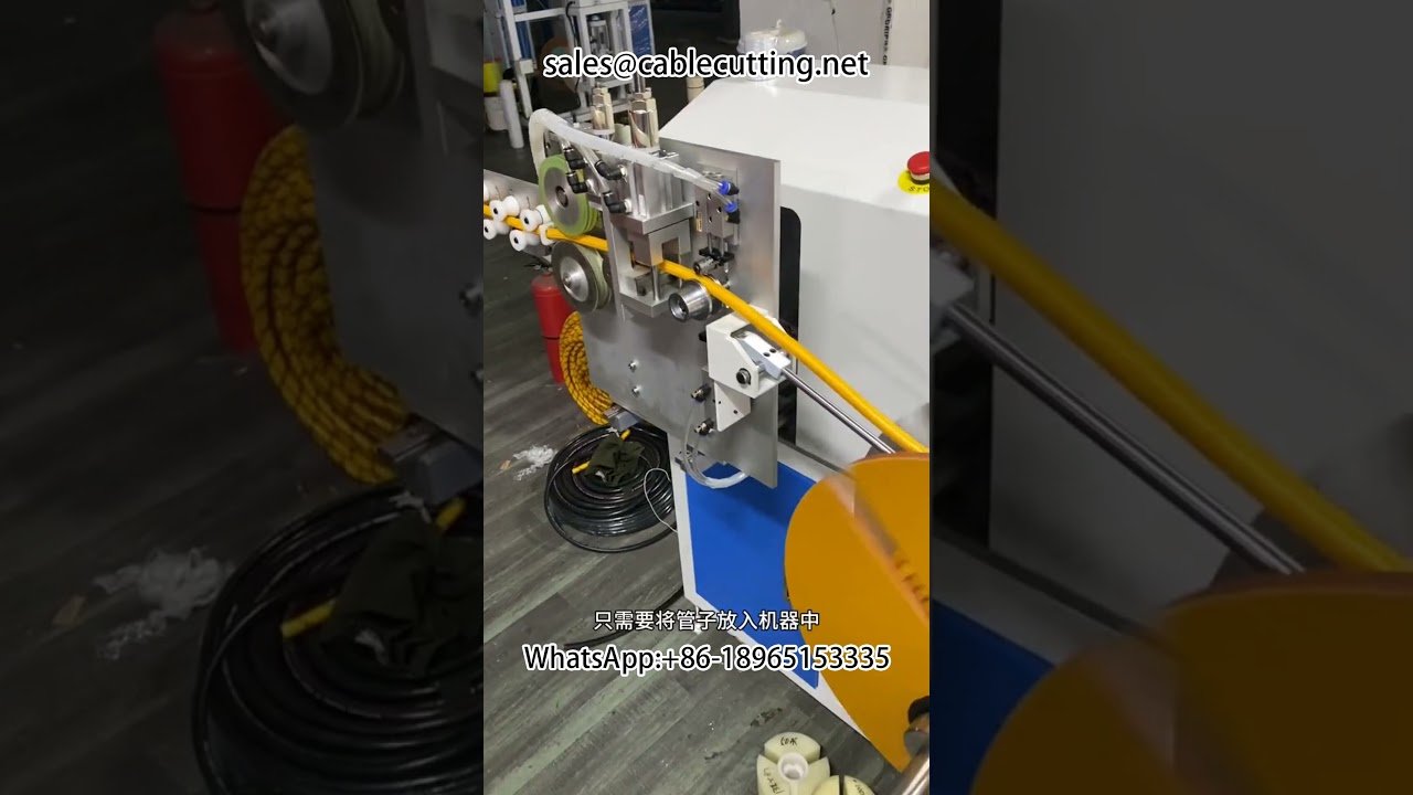 Automatic Meter Counting, Sorting, Winding, and Cutting Machine | Meter Counting Tube Winding Machine