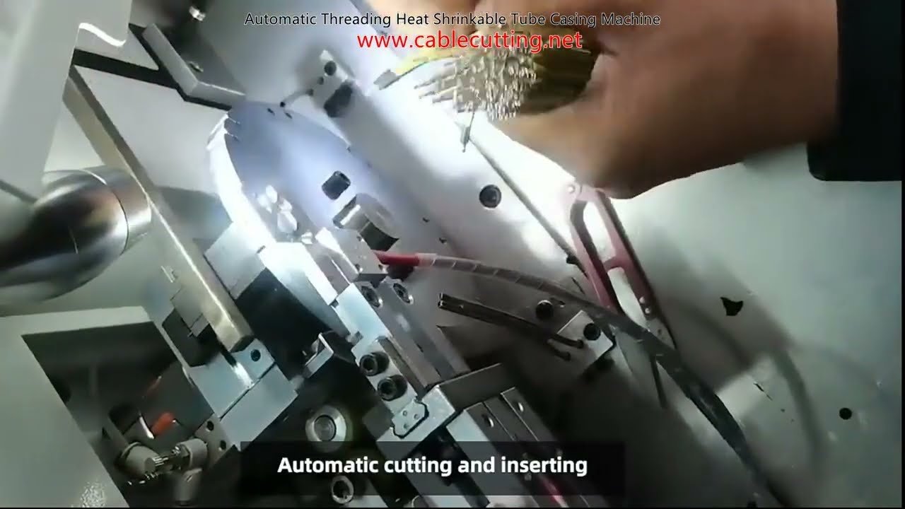 Automatic Threading Heat Shrinkable Tube Casing Machine