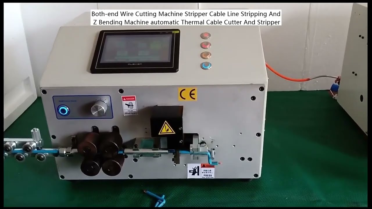 Both-End Wire Cutting Stripper with Cable Line Stripping and Z-Bending Machine