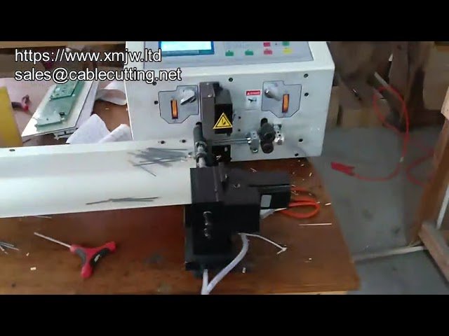 Automatic N-x-2 N-Wheels Enamel Copper Wire Cutting And Stripping Machine