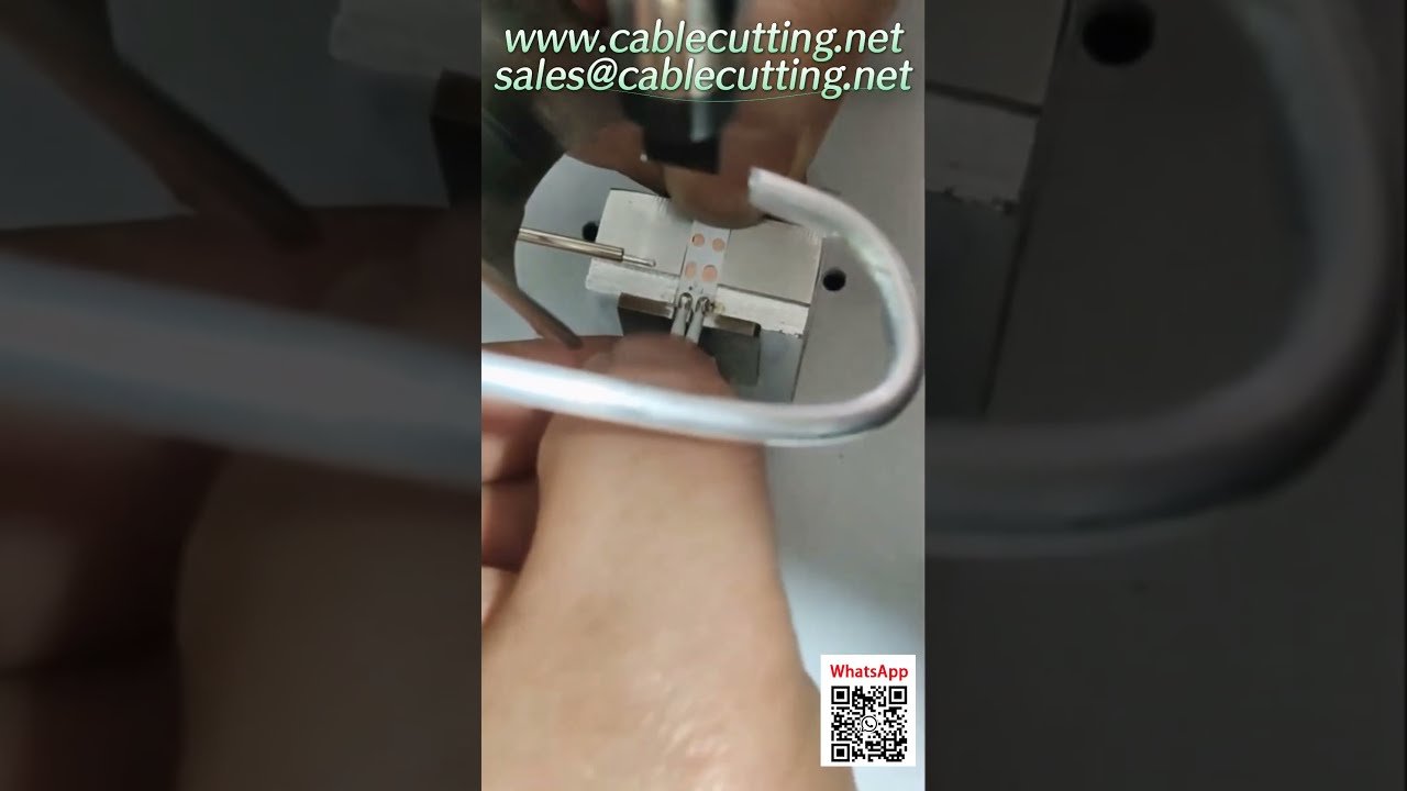 Automatic Wire Cutting and Stripping Machine for Industrial Automation