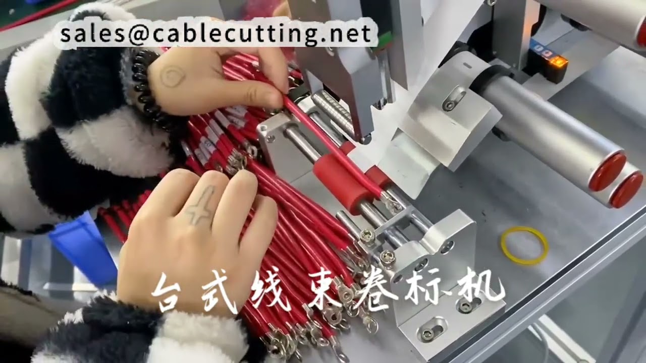 Desktop Roll Labeling Machine for New Energy Wire Harnesses