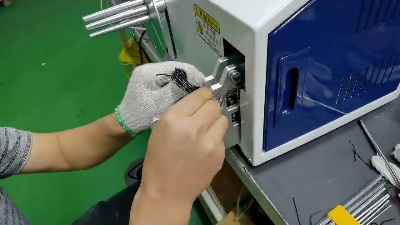 3D Printing Line Wire Winding and Tying Machine Process Video