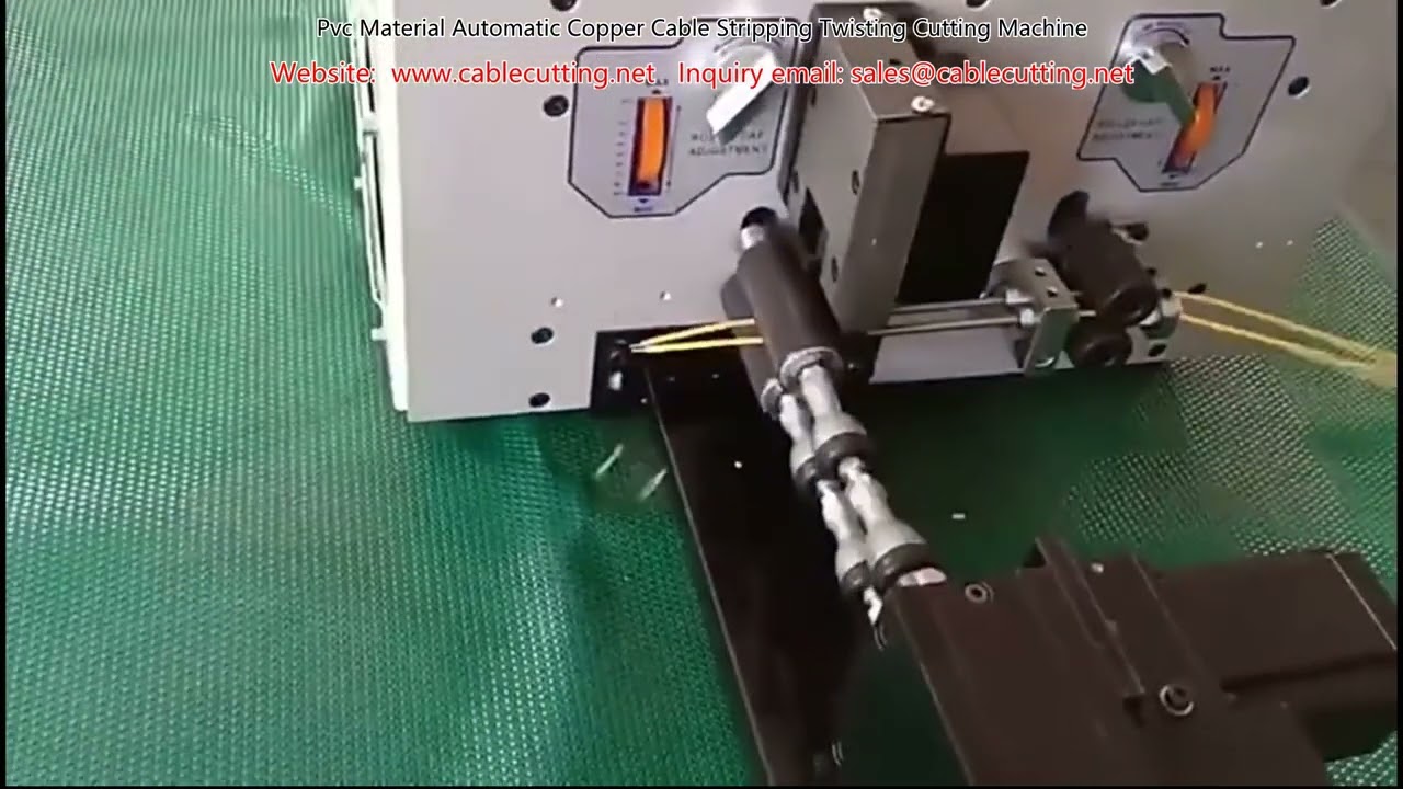 PVC Material Automatic Copper Cable Stripping Twisting Cutting Machine