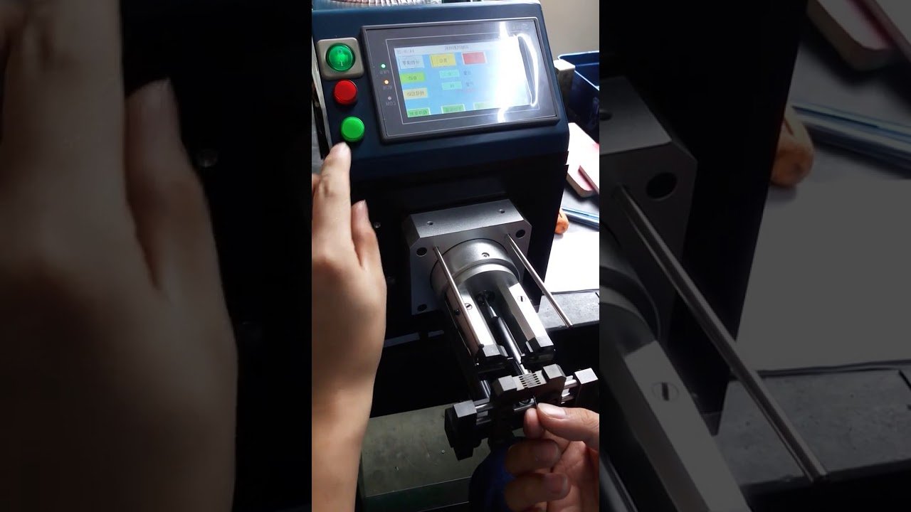 Coaxial cable wire stripping machine