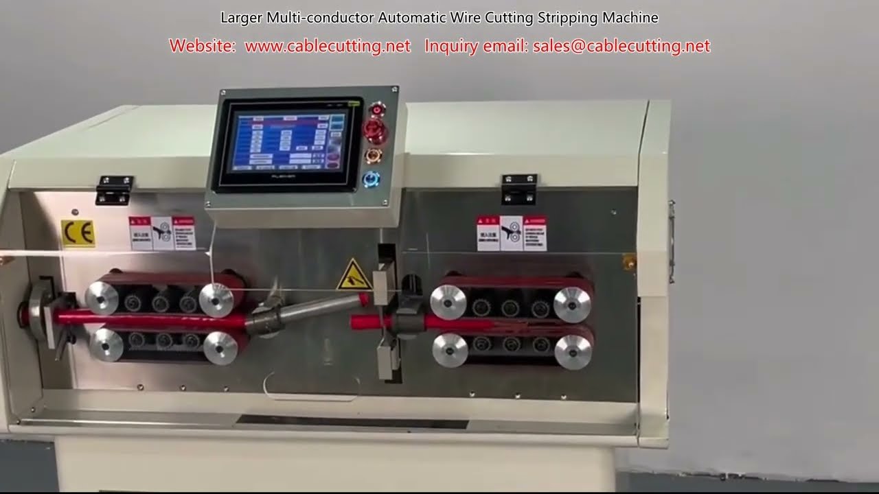 Large Multi-Conductor Automatic Wire Cutting and Stripping Machine
