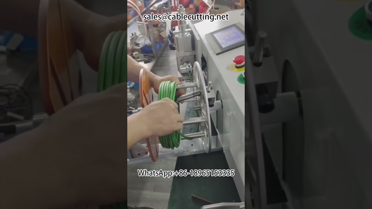 Wire and Cable Meter Counting, Positioning, Cutting, Winding, and Tying Machine