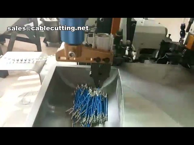 Double-Head Full Cable Wire Cutting Stripping Terminal Crimping Machine