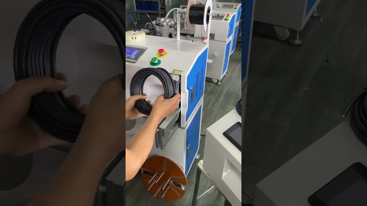 Electric Cable Automatic Meter Counting Traversing Coiling & Tying Machine with Precise Metering