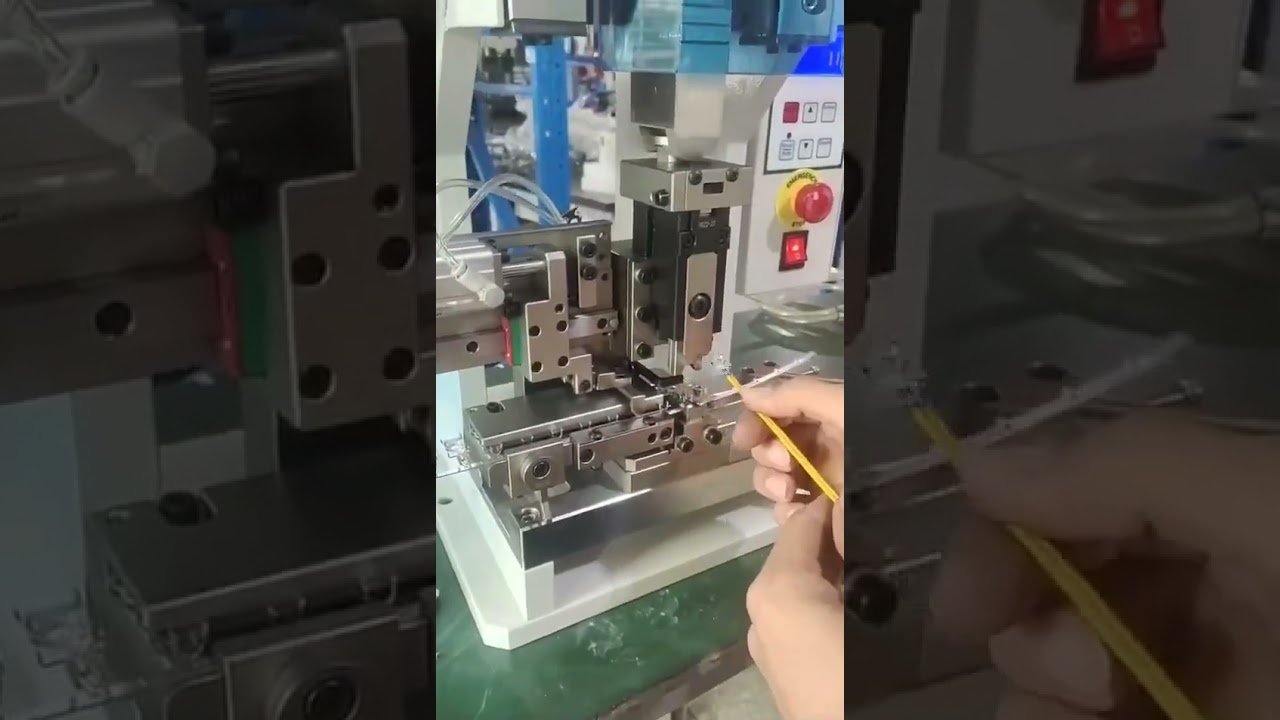 European Pneumatic Horizontal Crimping Applicator 40mm Stroke, 0.02mm Precision Adjustment