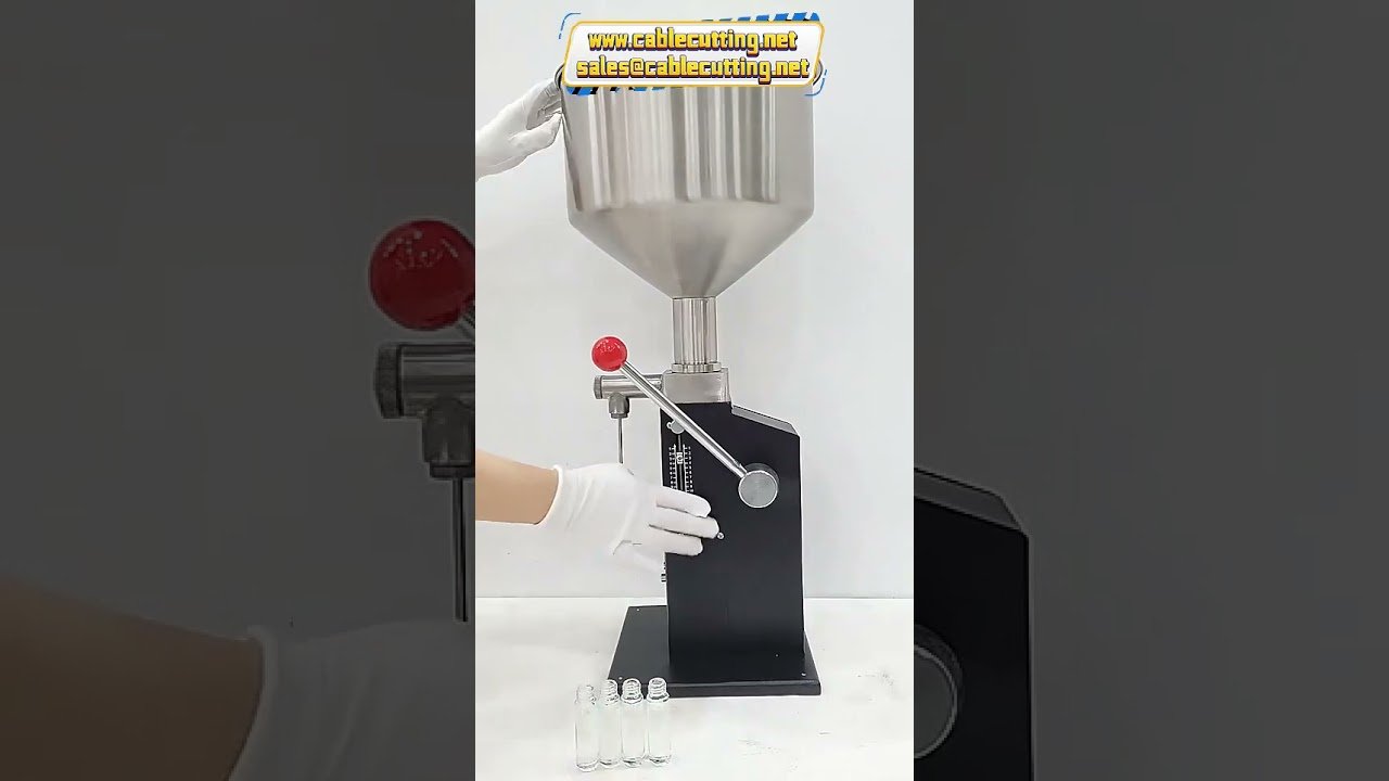 A-03 Manual Quantitative Filling Machine for Lip Gloss, Lotion, and Cosmetic Jars