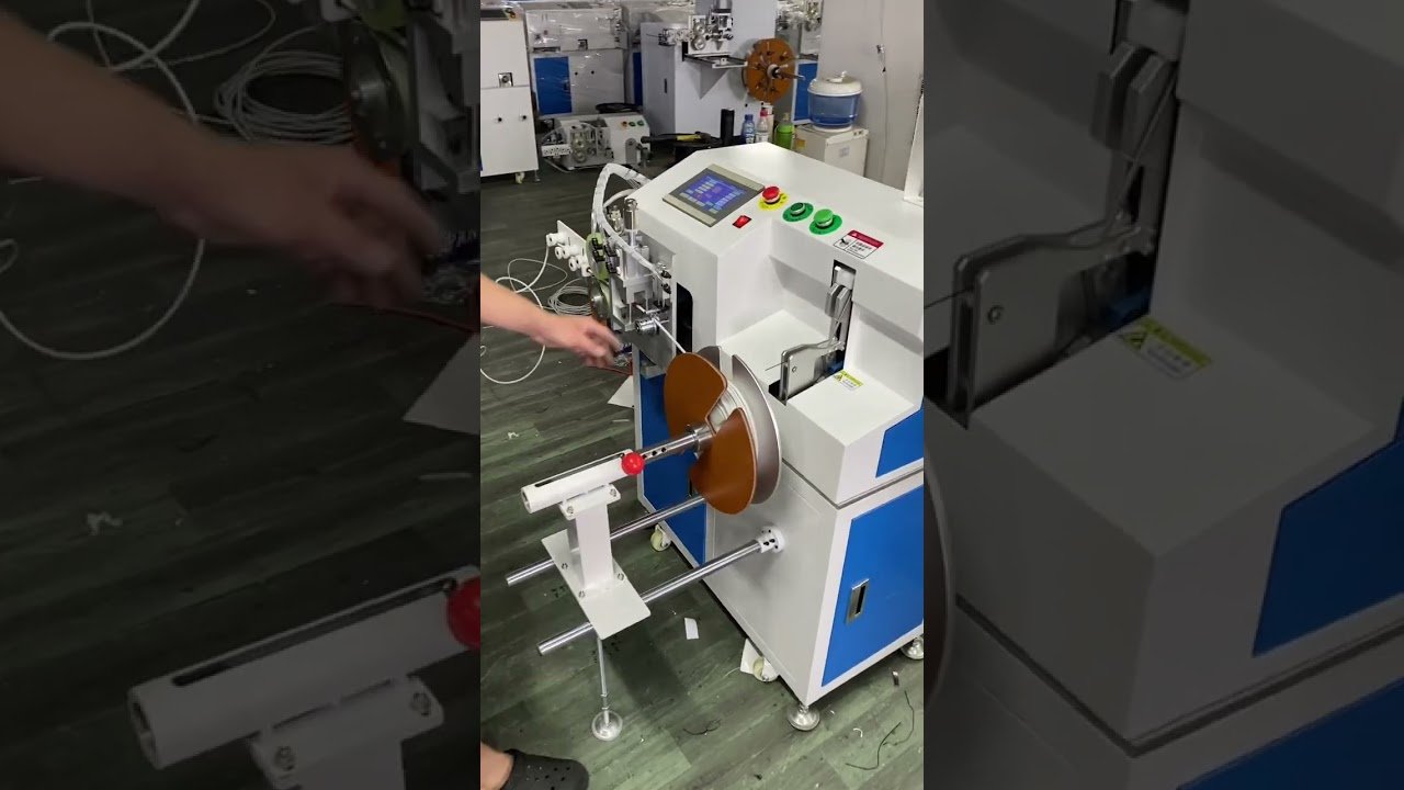 Floor Standing Metering & Tying Wire Winder for Shielded & Power Cords