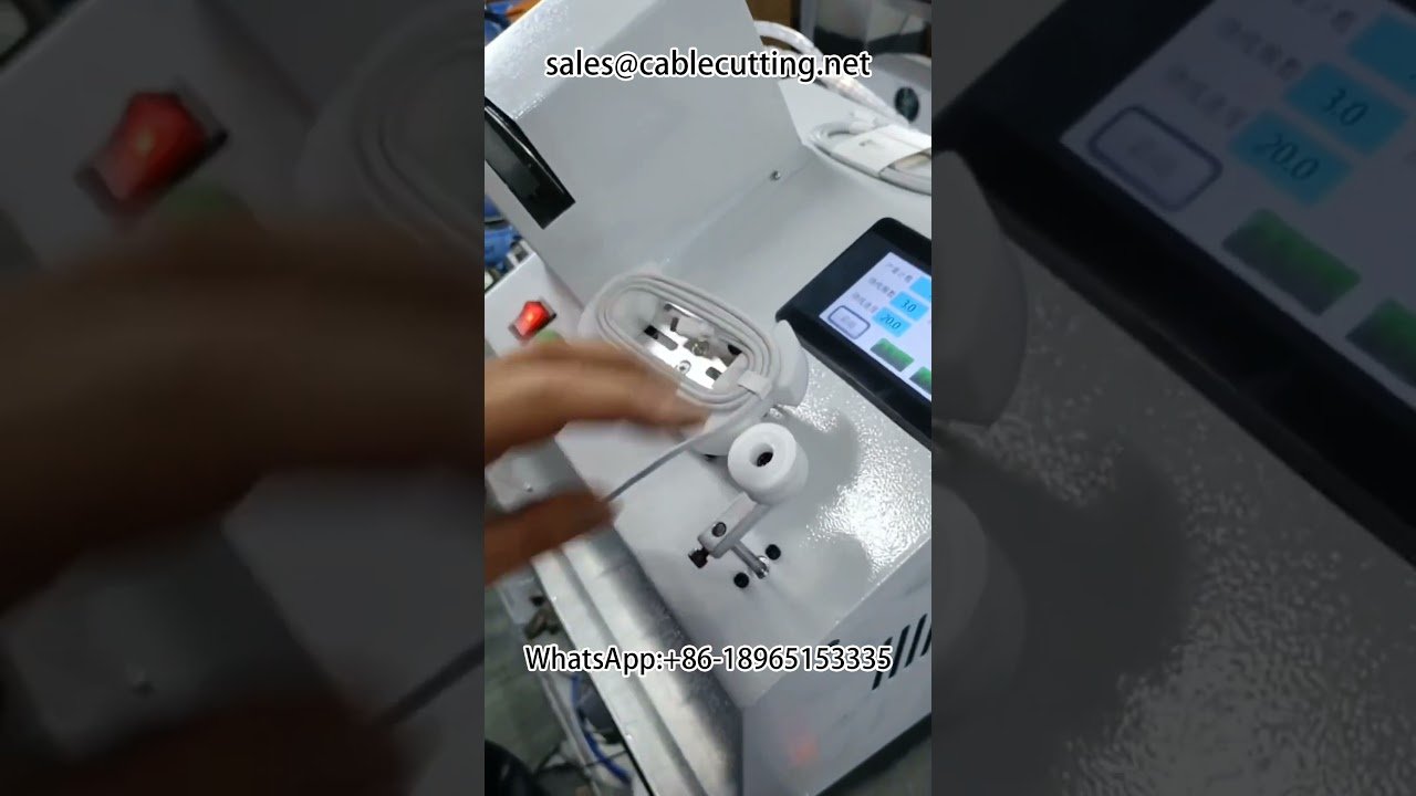 Data Cable and Paper Card Winding Machine for Automotive DIY | Wire Stripping Automation