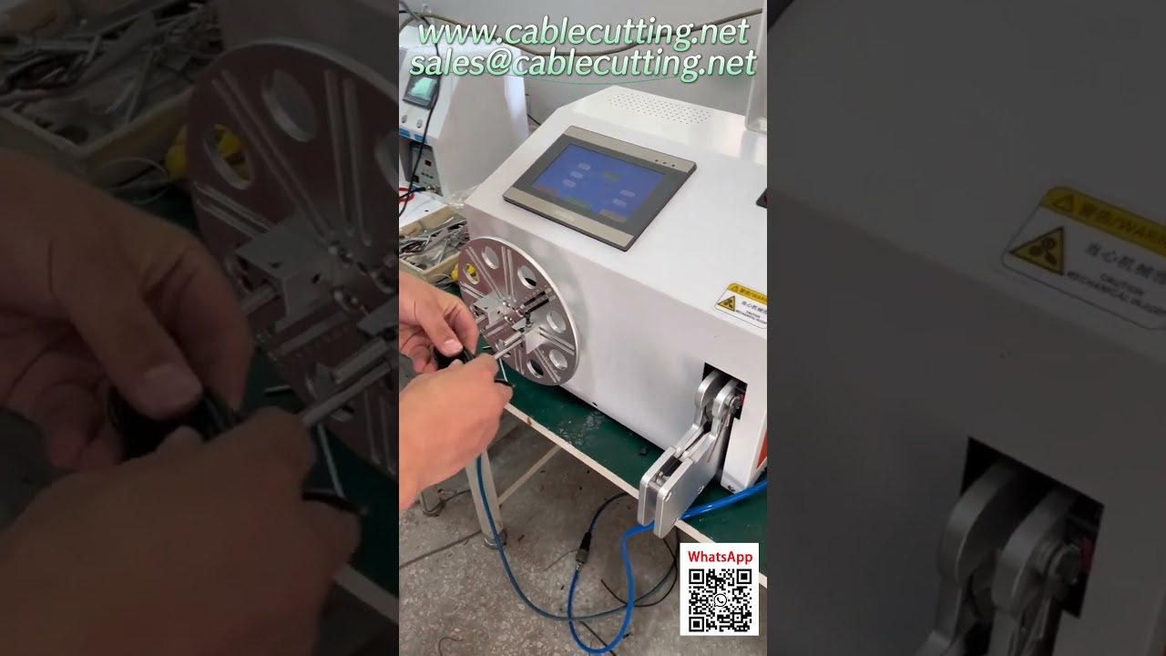 Automatic Wire Cutting and Stripping Machine with Coiling and Packaging System