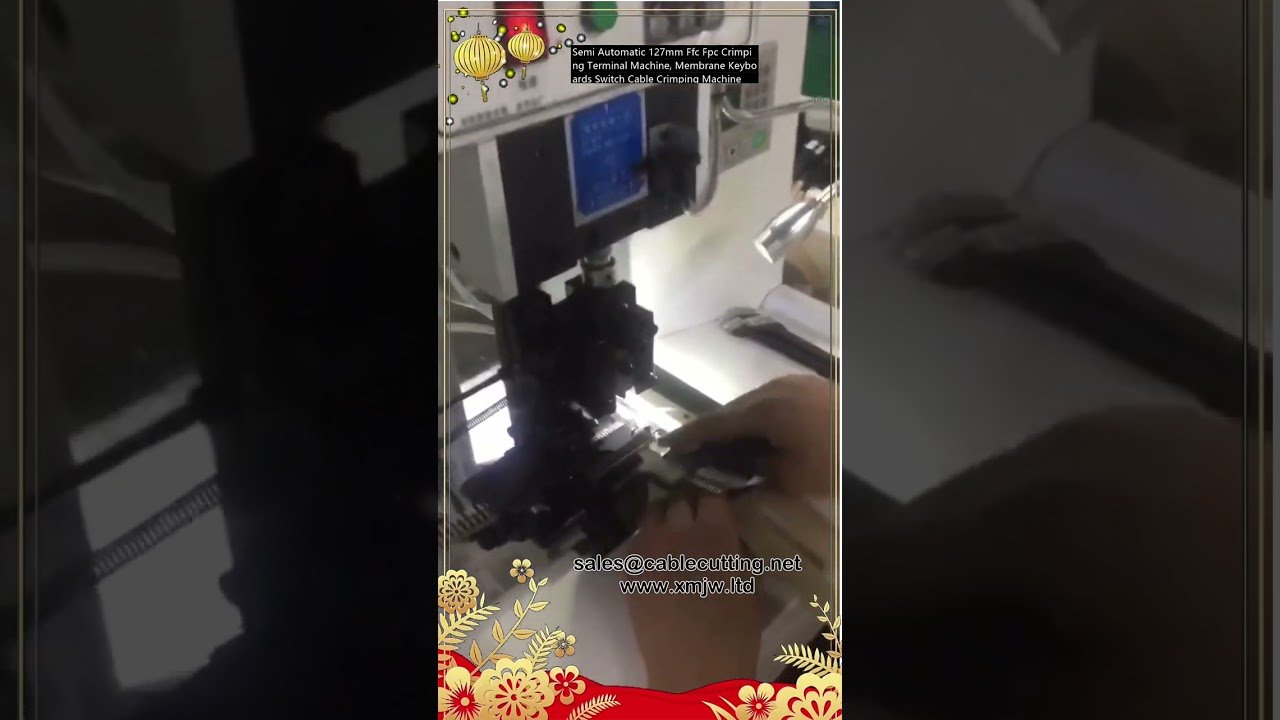 Semi-Automatic 127mm FFC FPC Crimping Terminal Machine for Membrane Keyboards & Switch Cables