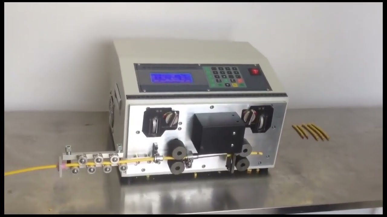 Thick Gb Cable Wire Automatic Cutting Line Peeling Machine 16 Square Thick Line