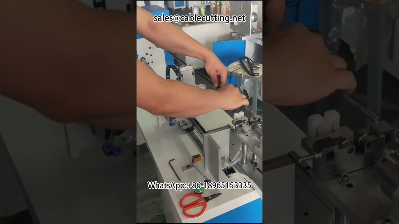 Spring Wire Winding Machine with Cable Stripping for Factory Automation