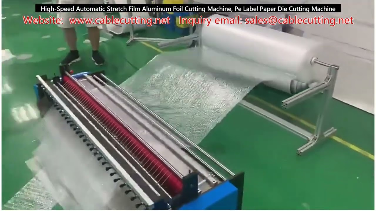High-Speed Automatic Stretch Film & Aluminum Foil Cutting Machine, PE Label Paper Die Cutting Machine