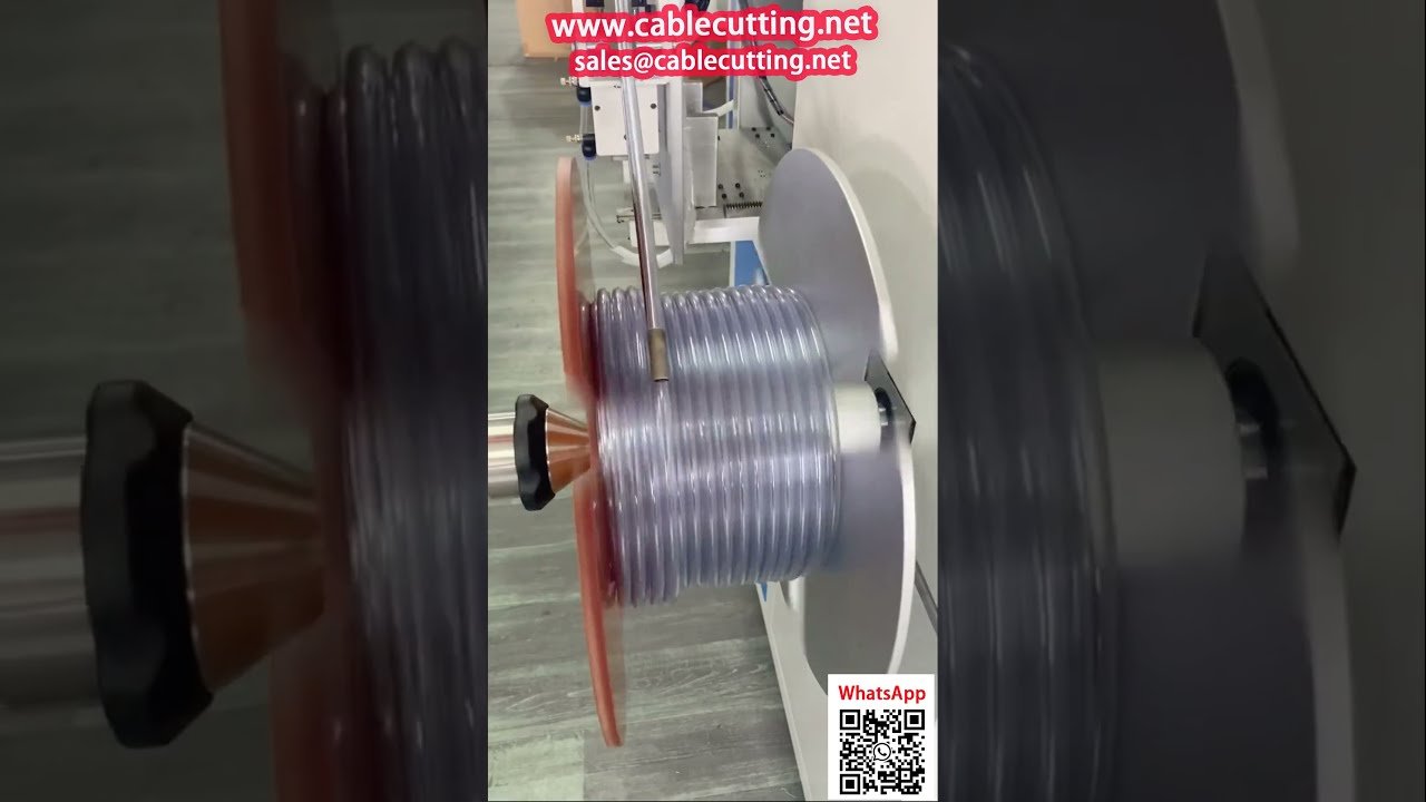 Намотка мягких шлангов ПВХПЭНейлон со счетчиком метража