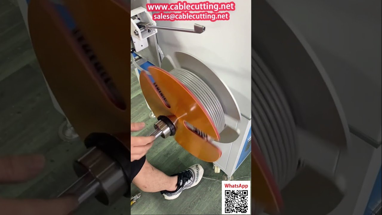 Автомат для намотки кабеля RVV с укладкой и счетчиком метража