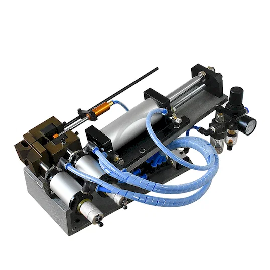 Gas-electric cable stripping machine